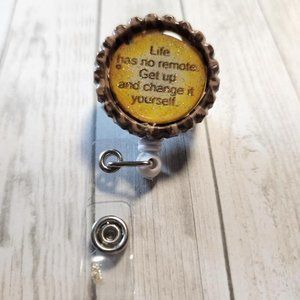 Life Has No Remote Badge‎ Clip - Alligator Clip ,- ID